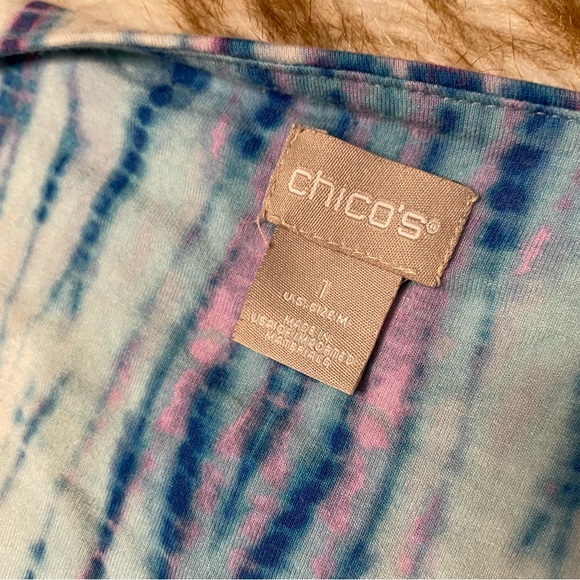 Chico’s Tie Front Tie-Dye tee - Picture 7 of 10